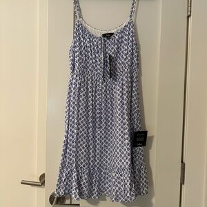 Lulus Brand New Floral Blue Dress